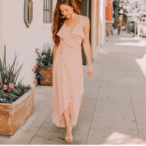Blush Wrap Dress